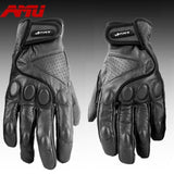 Guantes AMU Motorcycle gloves Glove real Leather baseball gloves Motorbike Electric bicycle Electrombile Mitts motorcycle Gloves